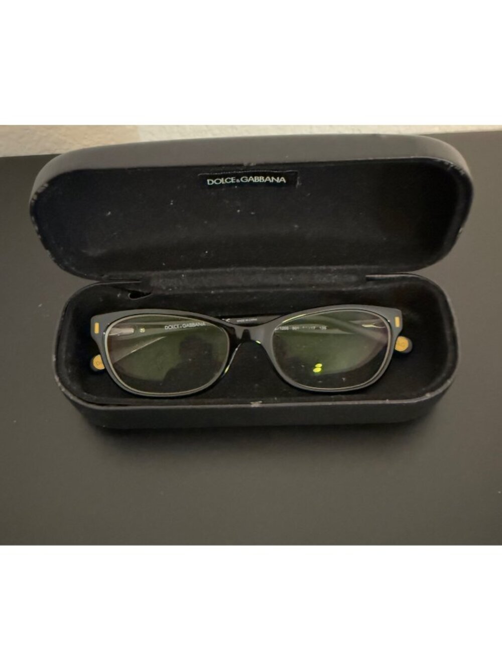 Dolce & Gabbana DD1205 5001 (Blk) 52-17-135 Eye Glasses with Case